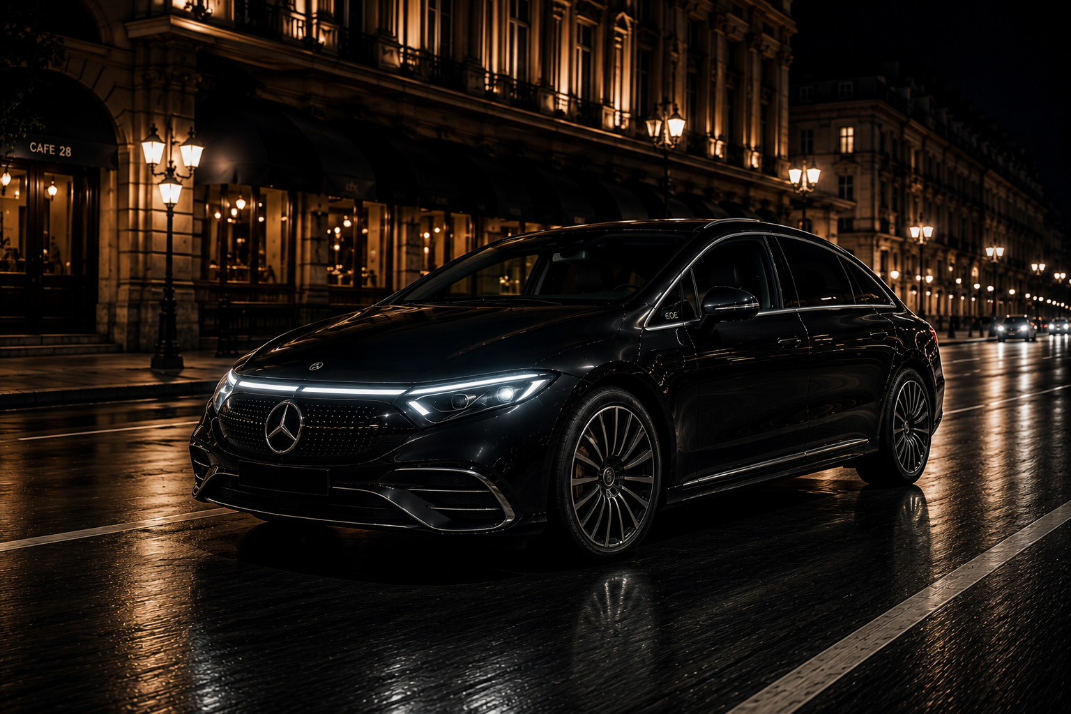 airport transfer europe electric sedan