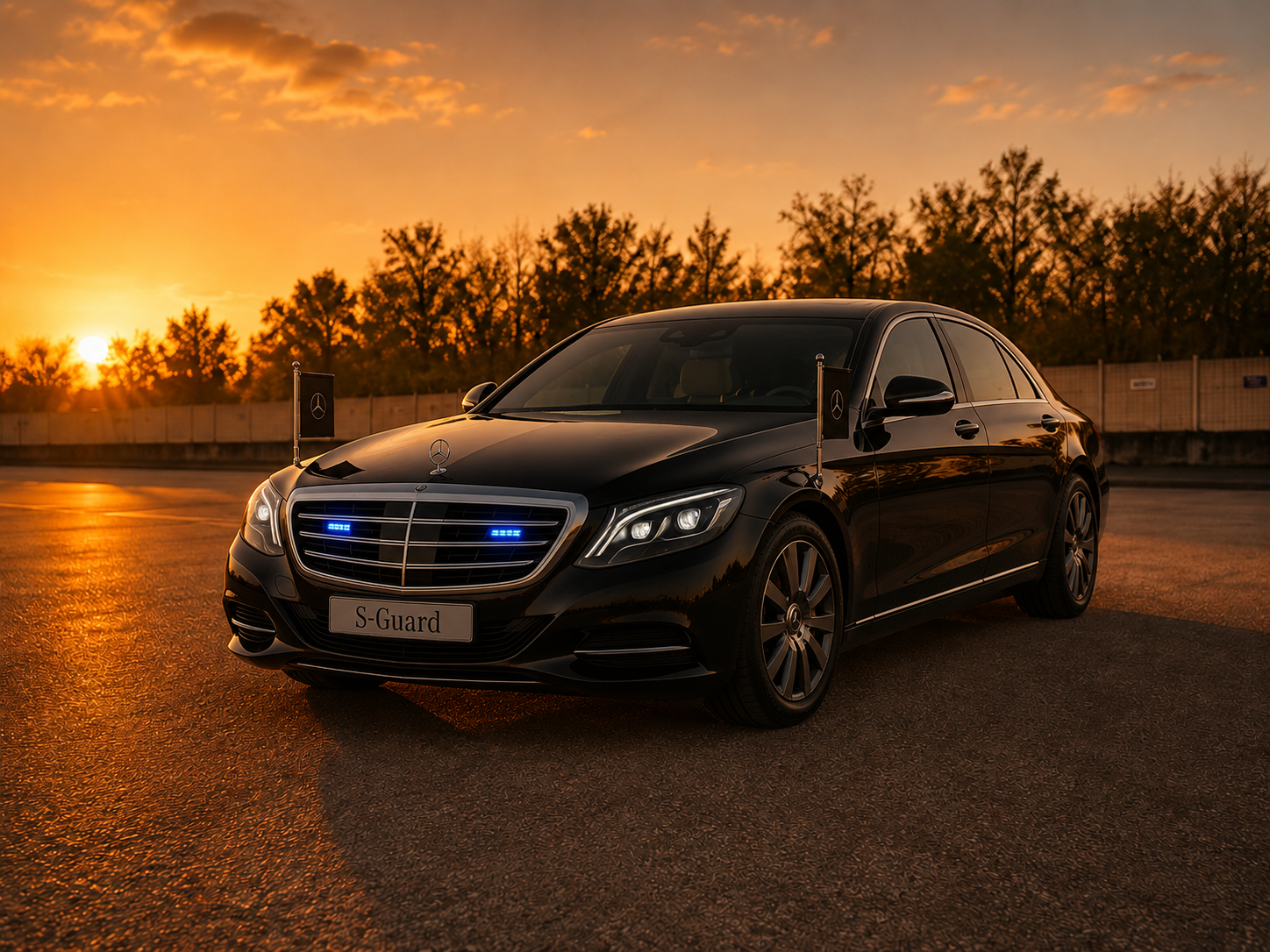 Mercedes S-Guard armored luxury sedan