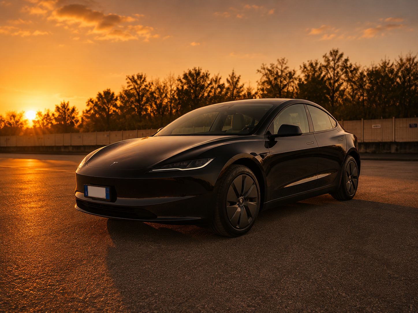 Tesla Model 3 electric executive sedan
