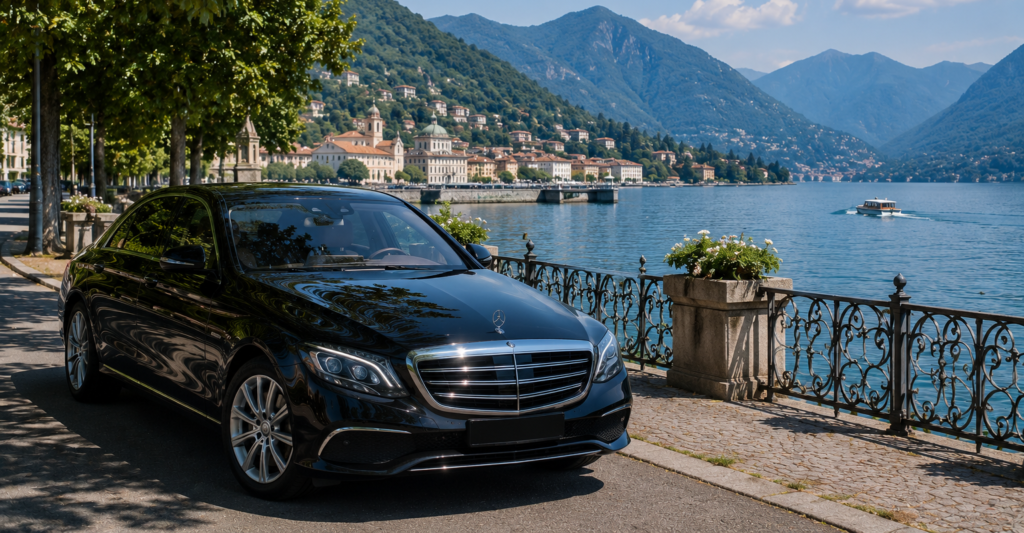 Private transfer from Milan Malpensa Airport MXP to Como with luxury chauffeur service